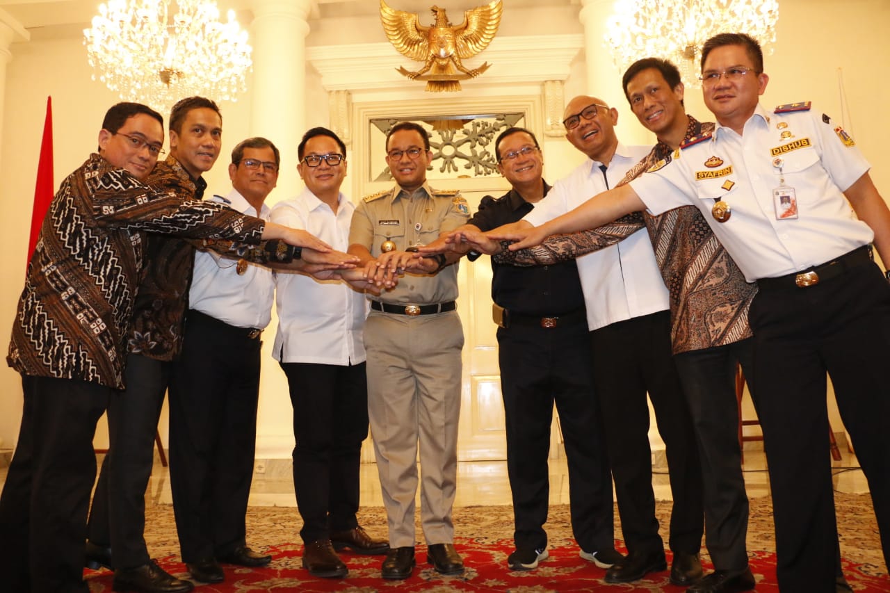 Gubernur DKI Jakarta Anies Baswedan hadiri integrasi MRT dan KAI