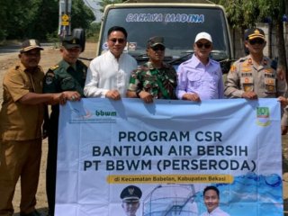 BBWM Berikan Bantuan Air Bersih di Wilayah Kecamatan Bebelan